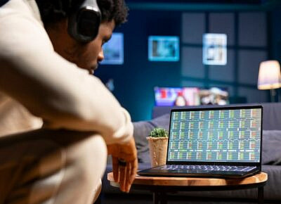 Man exploring what states allow college player prop bets.